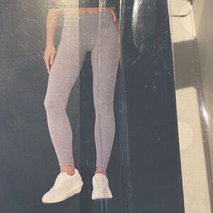 Lemon Ribbed Leggings 2-Pack Gray and Brown Size XS Seamless